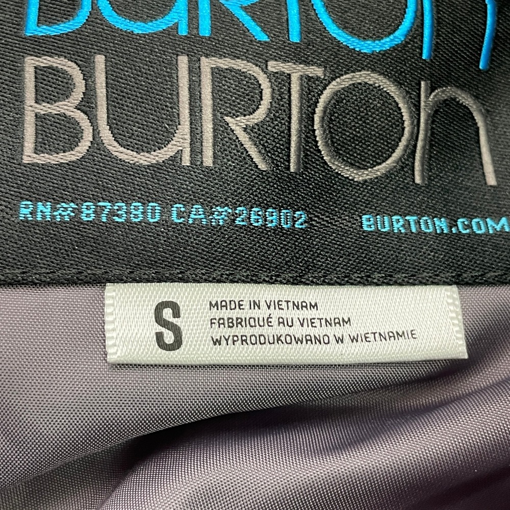 Burton Multicolor Stripes Hooded Winter Coat Ski Snowboard Jacket Women's SMALL - Picture 12 of 14